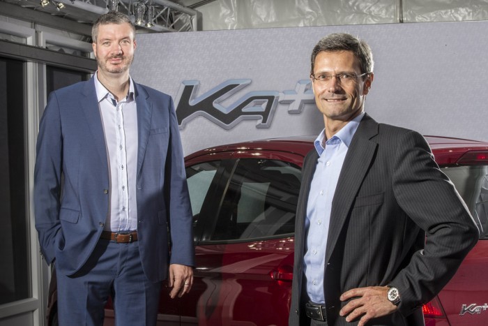 Mit tud a legolcsóbb és legújabb Ford? 2 Balra Darren Palmer, jobbra Dirk Borrmann. Ők irányítják a kiskategóriás Fordok fejlesztését, a Ka+ európai szintre hozása nagy feladat volt