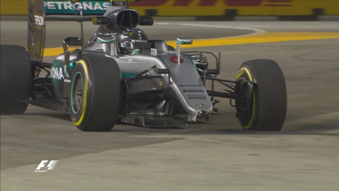 F1: Rosberg falnak ment, Verstappené az edzés 2 | Vezess rosberg_baleset