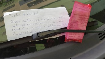 Szívhez szóló levelet kapott a parkolóőr, mégis büntetett