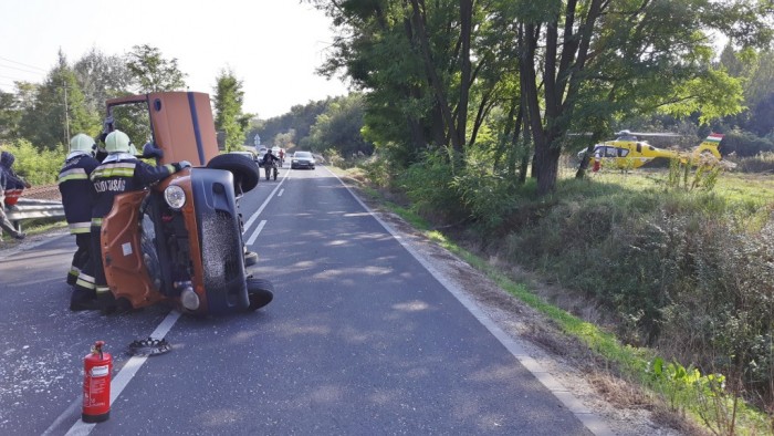 Képeken az Isaszegnél történt baleset