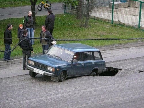 Útjavítás ruszki módra: sírás közeli állapot