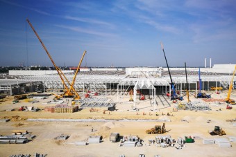 Így épül az Audi új győri gyára