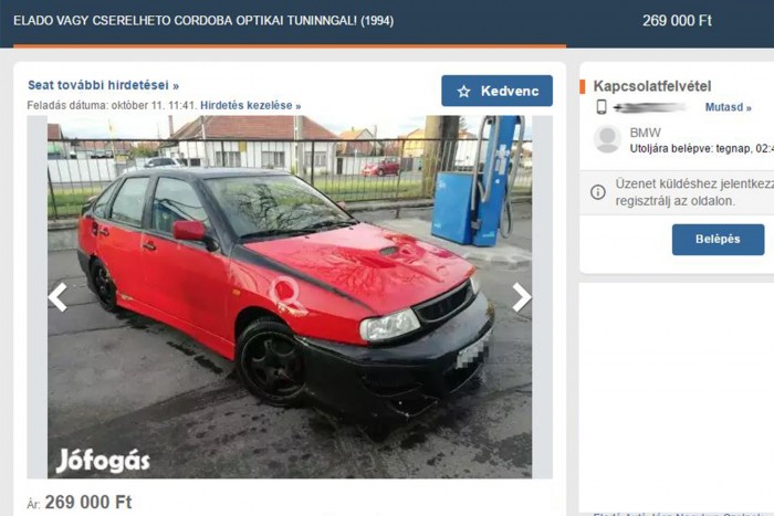 Predator-arcú Seat keresi szerető gazdáját