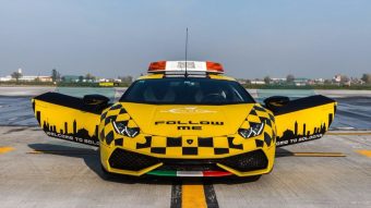 Sárga Lamborghini után loholnak a repülők Bolognában