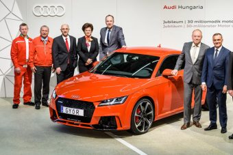 Egymillió Audi, ötmilliárd lóerő Győrből 