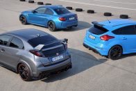 Közös teszt: BMW M2, Ford Focus RS, Honda Civic Type R 118