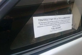 Így üzen egy agresszív magyar autós