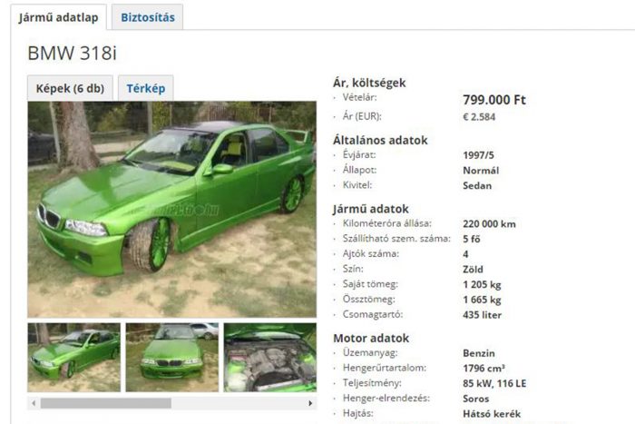 A használt BMW-k rút kiskacsája