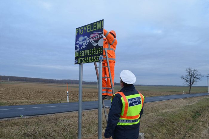 Új táblákat helyezett ki a rendőrség
