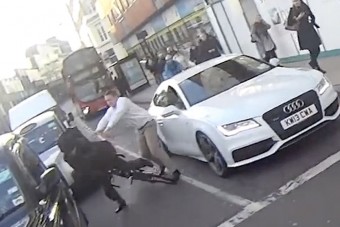 Leütötte az audis a bringást