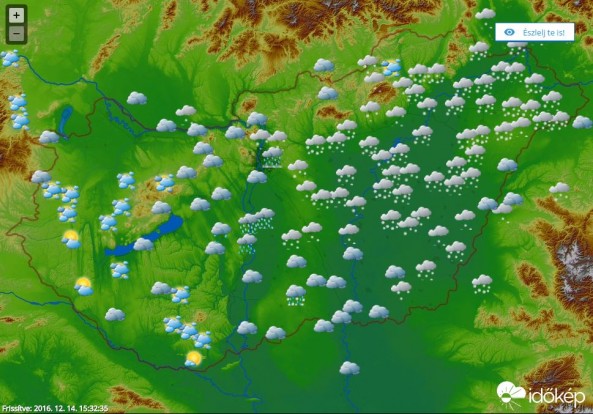 Masszív havazás keleten, fotókon a fehér utak 6 | Vezess időkép
