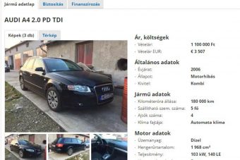 Használt Audi, kegyetlenül őszintén eladó