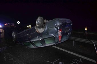 Potyogtak az autók az M1-es autópályán