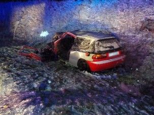 Képeken a 4-es főúton történt súlyos baleset