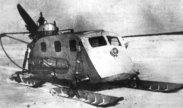 Ezt a légcsavarral hajtott sítalpas rettenet a Vörös Hadsereg használta a második világháború alatt.