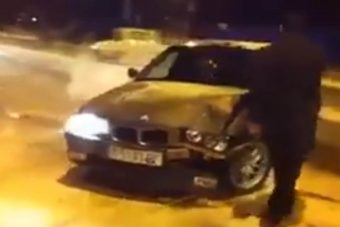 Túlbecsülte magát a srác, BMW-je bánta a kalandot