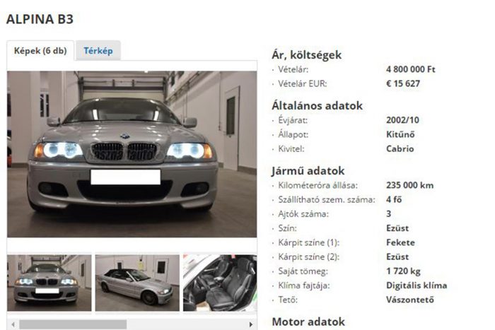 BMW-ritkaság eladó itthon, ez az egy van belőle