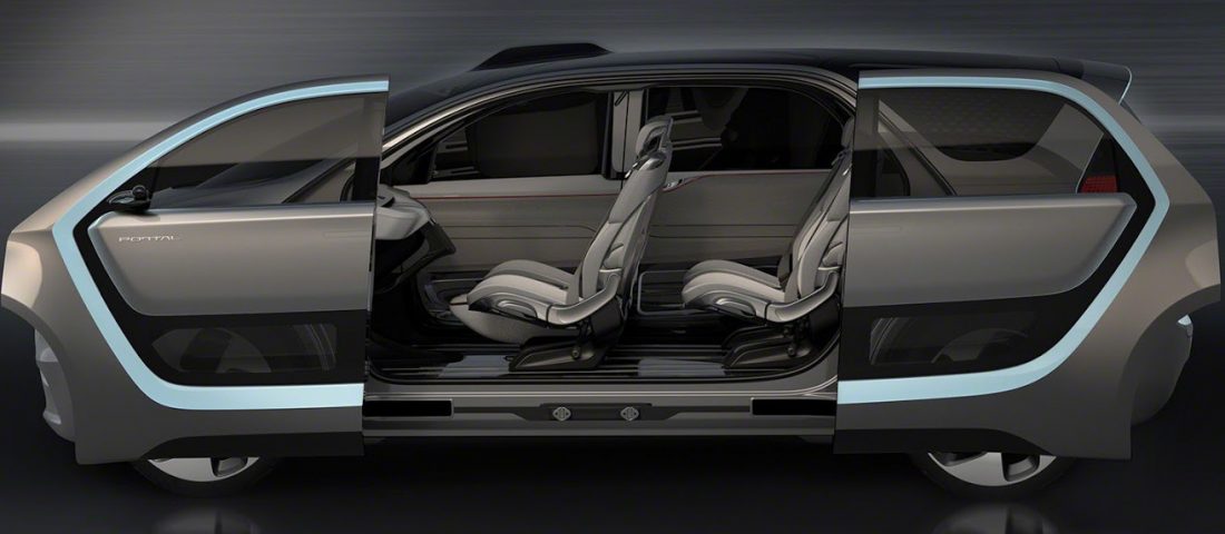 Arcfelismerő buszlimuzin a jövőből