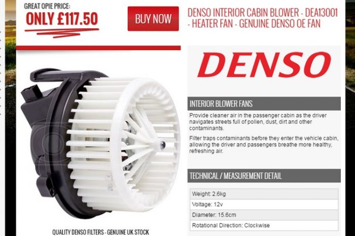 Mi kerül ezen a ventilátoron 94 ezerbe? 6 E-bayről a Denso által gyártott ventilátor már barátságosabb megoldás