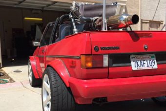 Őrületes középmotoros Golf eladó, amcsi V6-ossal