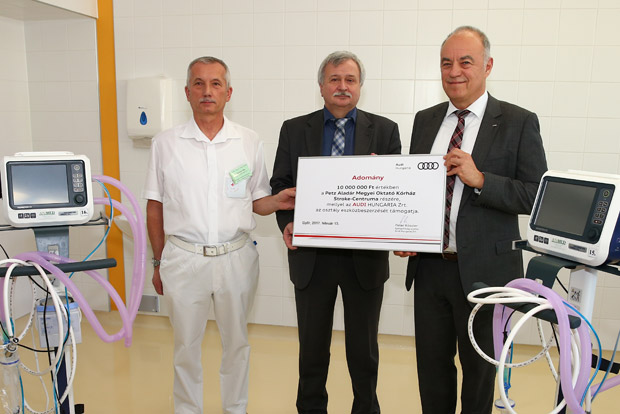 Lélegeztetőgépeket vett a győri Audi