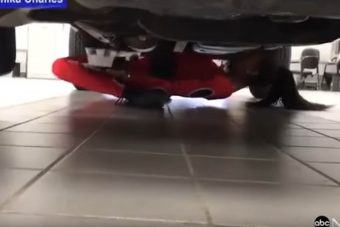 Ámulatba ejtő autó alatti átkúszás