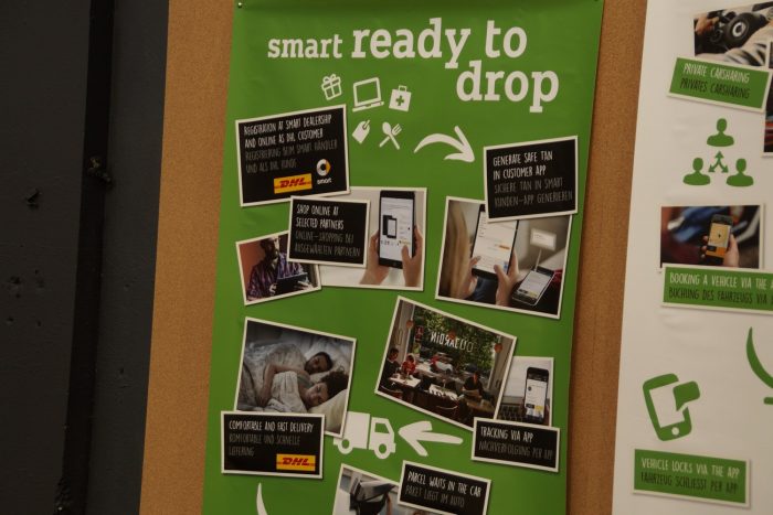 Ez az autózás jövője. Kipróbáltuk! 96 Az elektromos Smart mobilon megosztható nyitási kódja lehetővé teszi, hogy a csomagposták négykerekű postaládának használják a Smartot