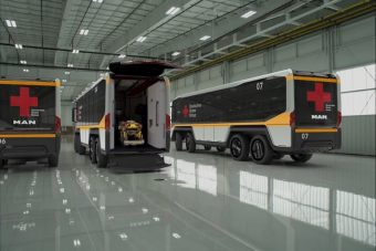 Spéci mentőbusz Németországból