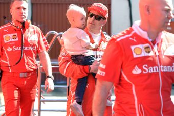 Räikkönen kisfia a Forma-1-es paddockban