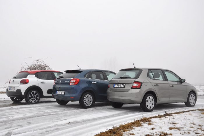 Teszt: Suzuki az olcsó Škoda és a vagány Citroën ellen 9 Nem kell sokról lemondani a 75 lóerős Fabiát választva. A C3-ba elég a 82 lóerős szívómotor, a Suzukit a 90 lóerős K12C igazán jól viszi