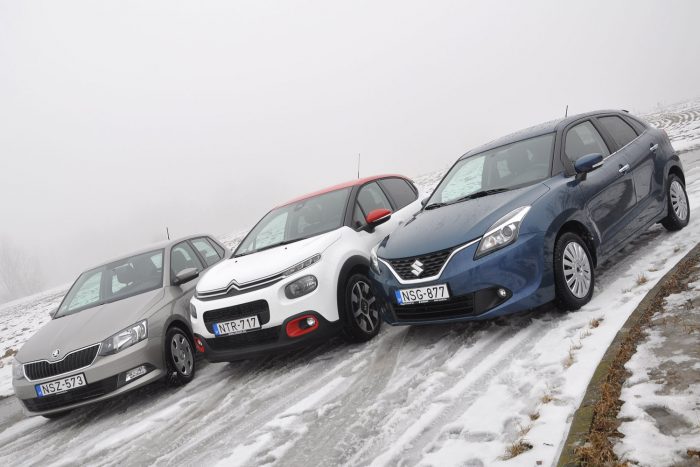Teszt: Suzuki az olcsó Škoda és a vagány Citroën ellen 11 A három tesztautó közül a Fabia Clever éri meg legjobban az árát, mert 3,5 millióba kerül, nem 4 050 000 forintba, mint akciósan a Baleno GLX