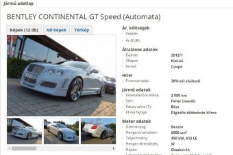 Magyarország legdrágább használt autói