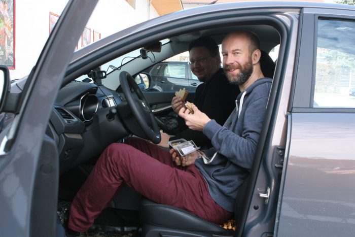 1354 km az új Lada Vestában 46 Kényelmes és nem zajos a Vesta, vidáman értünk el vele az ebédszünetig Ausztriában