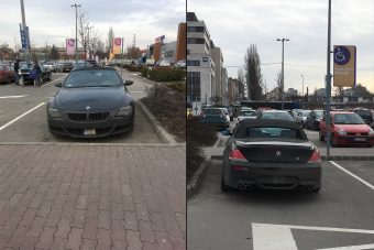Újabb tenyeres-talpas tahó parkolás Budapesten