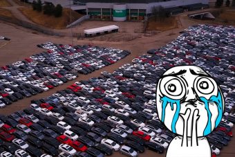 Szomorú látvány: itt tárolja a VW a dízelbotrány miatt visszavett autókat