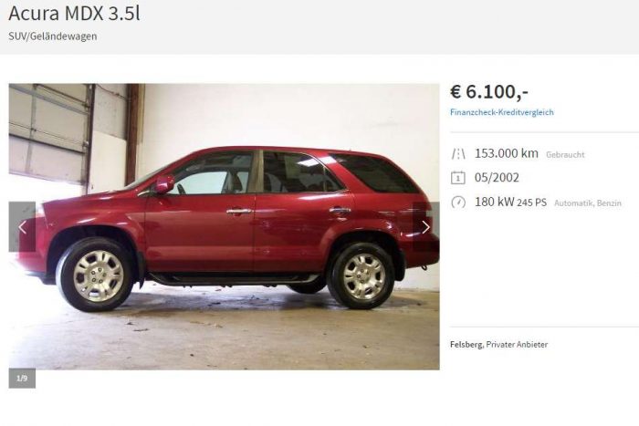 Top 10: Egzotikus családi autók 2 millióig 14 Kép: autoscout24 screenshot