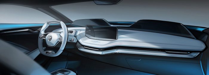 Ilyen modern Škoda-belsőt sem láttál még 1 | Vezess 170406-ŠKODA-previews-interior-of-VISION-E-1