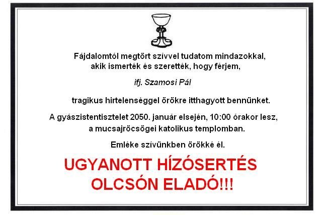 Meghalt a férjem, költs nálam pénzt!