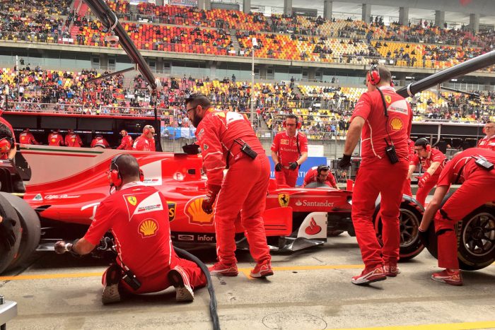 F1: Tarolt a Ferrari az edzésen