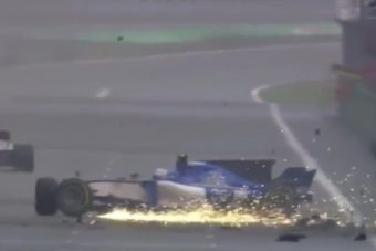 F1: Ismét összetörte a Saubert Giovinazzi