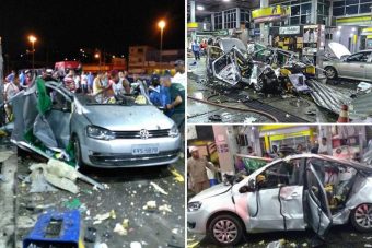 Pokoli robbanás rázta meg a brazil benzinkutat