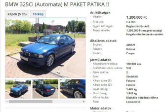 A csajozás netovábbja ez a BMW, és most eladó. Nehogy lemaradj, vegyed meg!