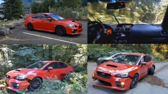 Szalonillatú, új Subaru Impreza WRX STi tört ropira egyértelmű vezetői hibából