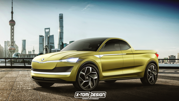 Imádnánk ezt a Škodát 1 Skoda Visione Pickup Concept