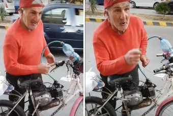 Ügyes motort tákolt magának az öreg nyugdíjas