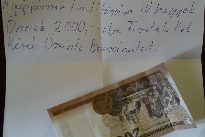 Meglepő cetlit kapott egy magyar autós, pénz is járt hozzá