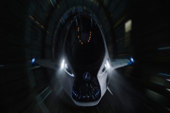 Luxusrendőrjármű a jövőből. A nagyon távoli jövőből.