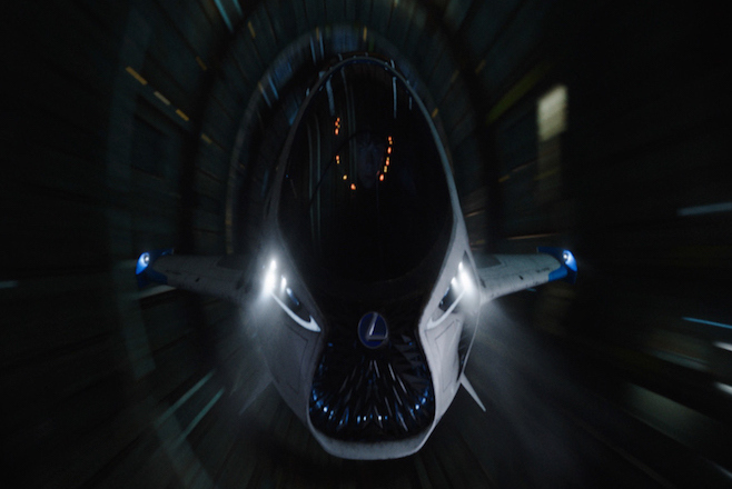 Luxusrendőrjármű a jövőből. A nagyon távoli jövőből.