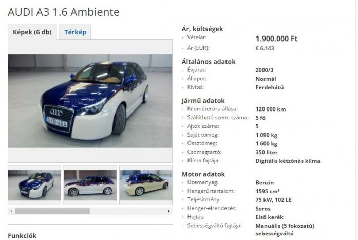 Elmondunk egy imát szerencsétlen Audi üdvéért