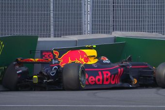 F1: Verstappen balesete zárta a szabadedzést - videó